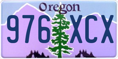 OR license plate 976XCX