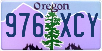 OR license plate 976XCY