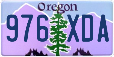 OR license plate 976XDA