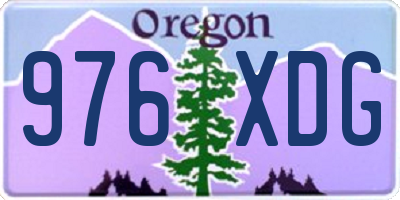OR license plate 976XDG