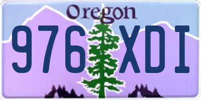 OR license plate 976XDI