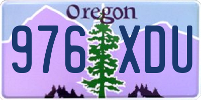 OR license plate 976XDU