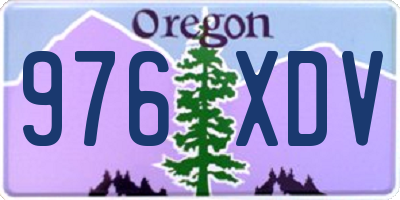 OR license plate 976XDV