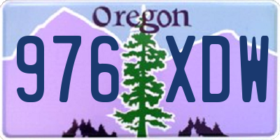OR license plate 976XDW