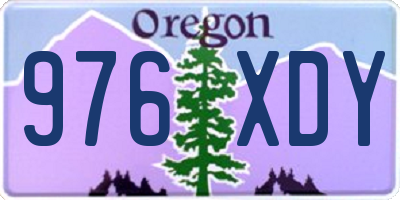 OR license plate 976XDY
