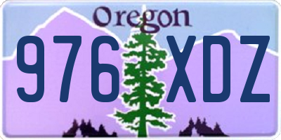 OR license plate 976XDZ