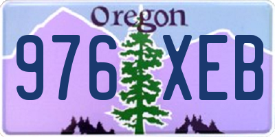 OR license plate 976XEB