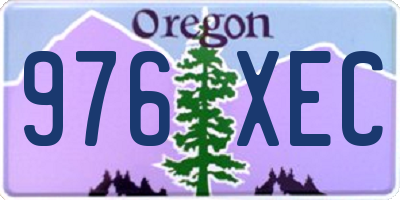 OR license plate 976XEC