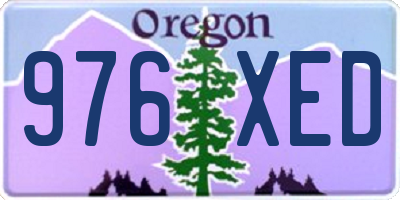 OR license plate 976XED