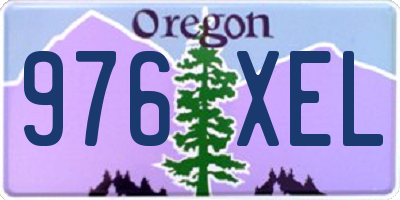 OR license plate 976XEL