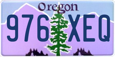 OR license plate 976XEQ