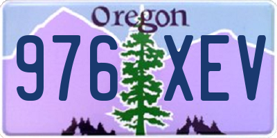 OR license plate 976XEV