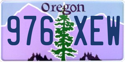 OR license plate 976XEW