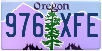 OR license plate 976XFE