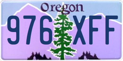 OR license plate 976XFF
