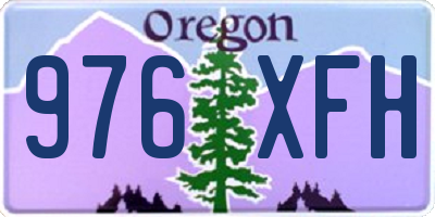 OR license plate 976XFH