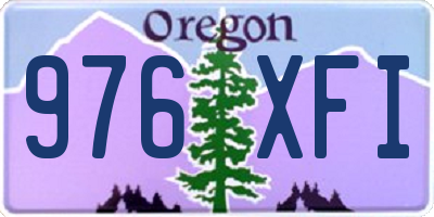 OR license plate 976XFI