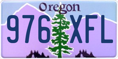OR license plate 976XFL