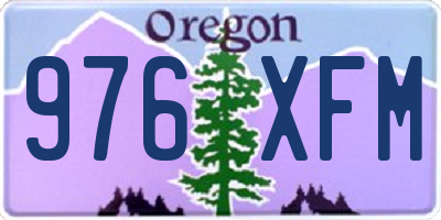 OR license plate 976XFM