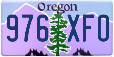 OR license plate 976XFO