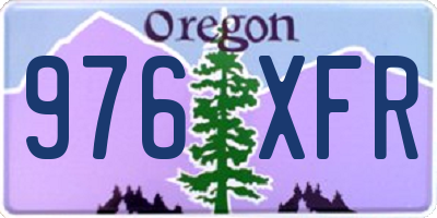 OR license plate 976XFR