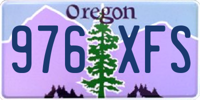 OR license plate 976XFS