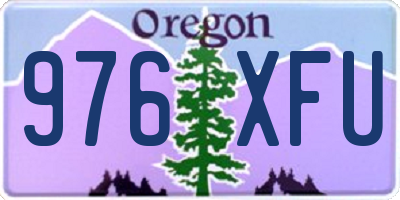 OR license plate 976XFU