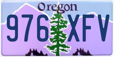 OR license plate 976XFV