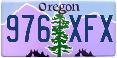 OR license plate 976XFX