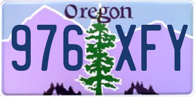 OR license plate 976XFY
