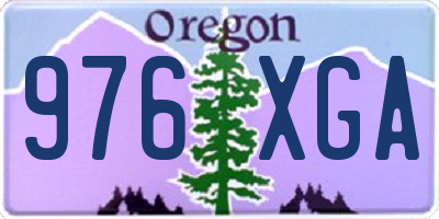 OR license plate 976XGA
