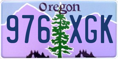 OR license plate 976XGK