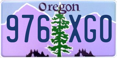 OR license plate 976XGO