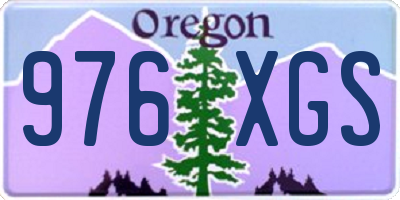 OR license plate 976XGS