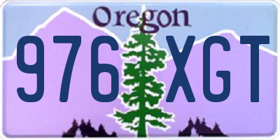 OR license plate 976XGT