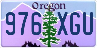 OR license plate 976XGU