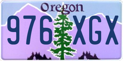 OR license plate 976XGX