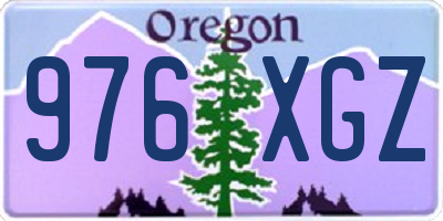 OR license plate 976XGZ