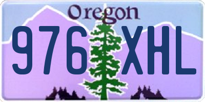 OR license plate 976XHL