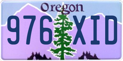 OR license plate 976XID