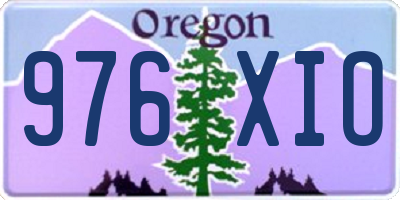 OR license plate 976XIO