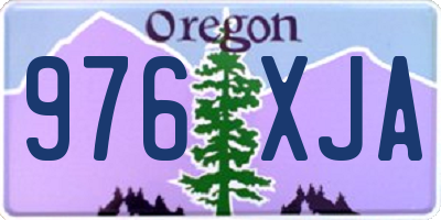 OR license plate 976XJA