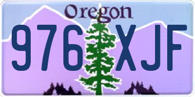 OR license plate 976XJF