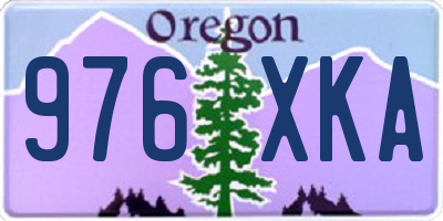 OR license plate 976XKA