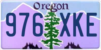 OR license plate 976XKE