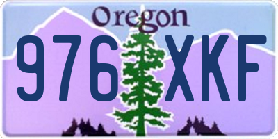 OR license plate 976XKF