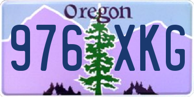 OR license plate 976XKG