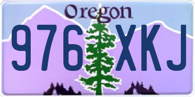 OR license plate 976XKJ