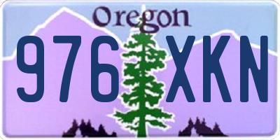 OR license plate 976XKN