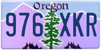 OR license plate 976XKR